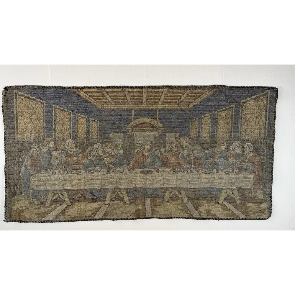 The Last Supper by Leonardo Da Vinci Plush Tapestry Textile Wall Art‎ Rug